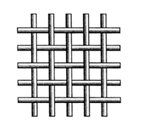Сетка тканая с квадратными ячейками