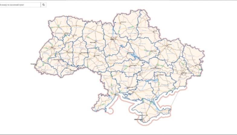 Публичная информация в кадастровой карте Украины